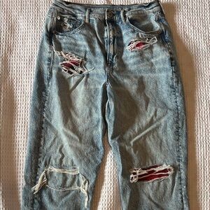 American Eagle Outfitters Light Blue Distressed Jeans